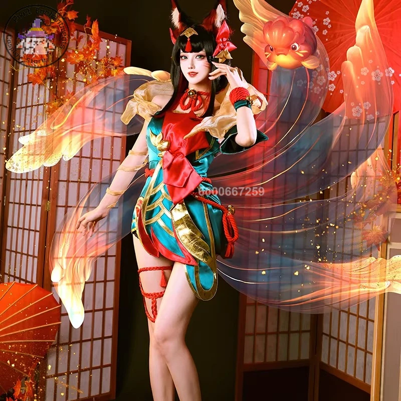 Popular Game Cosplay Costume Women Anime Ahri Role Playing Sexy Red High Quality Outfit Comic Con Party Fashion Dress Outfit
Popular Game Cosplay Costume Women Anime Ahri Role Playing Sexy Red High Quality Outfit Comic Con Party Fashion Dress Outfit