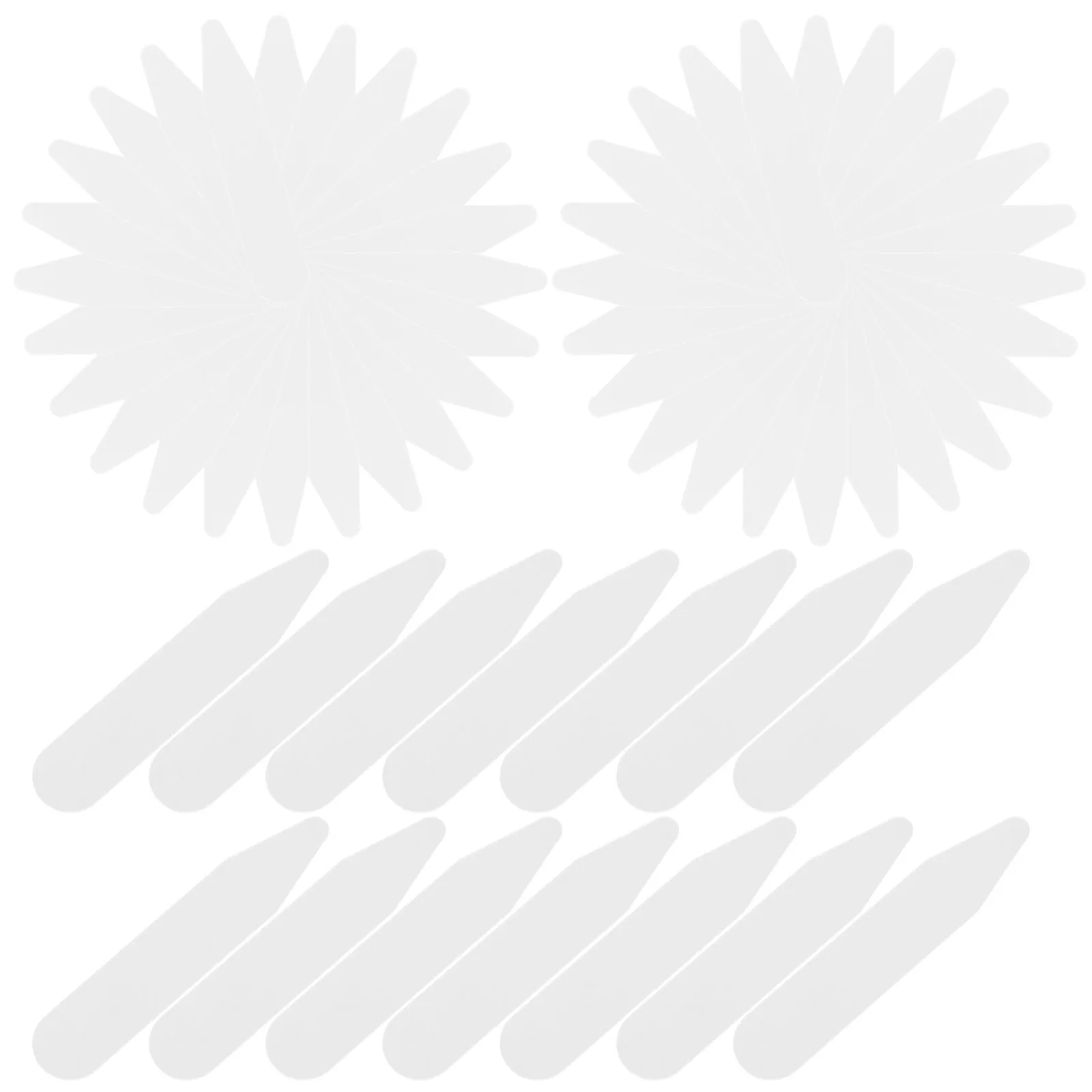 100PCS Collar Stays White Plastic Shirt Supports 50 8x10x0 8mm Dress Golf Uniform Inserts Placket Stays
100PCS Collar Stays White Plastic Shirt Supports 50 8x10x0 8mm Dress Golf Uniform Inserts Placket Stays