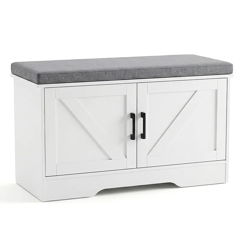 28 Inch Shoe Storage Bench,Shoe Organizer Cabinet with Padded Seat Cushion, 4 Doors, Adjustable Shelf for Entryway, White
28 Inch Shoe Storage Bench,Shoe Organizer Cabinet with Padded Seat Cushion, 4 Doors, Adjustable Shelf for Entryway, White