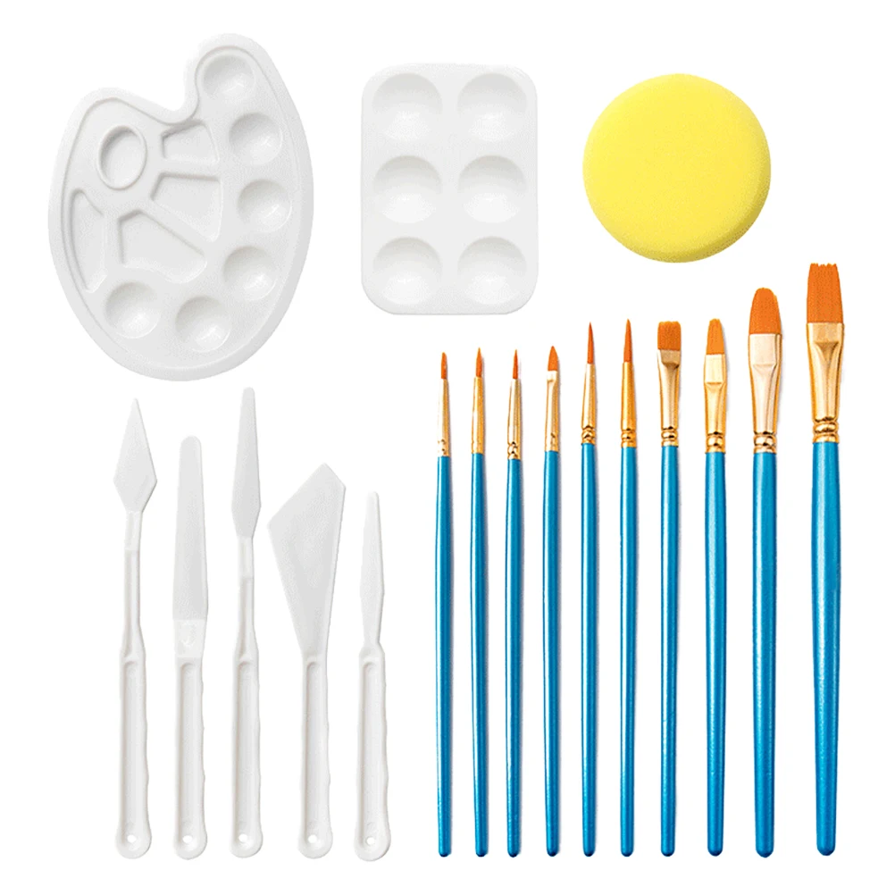 Painting Set Supplies Plastic Safe Reusable Sponge Tray Mixer Tools Graffiti Color Box Artist Brush Combo
Painting Set Supplies Plastic Safe Reusable Sponge Tray Mixer Tools Graffiti Color Box Artist Brush Combo