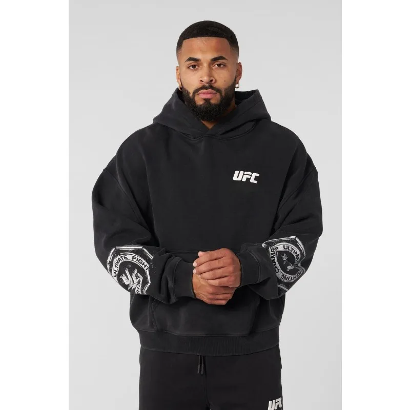 UFC осенняя новая коллекция модные мужские толстовки осень-зима с принтом хлопковый пуловер большого размера с длинными рукавами уличные толстовки с капюшоном
UFC осенняя новая коллекция модные мужские толстовки осень-зима с принтом хлопковый пуловер большого размера с длинными рукавами уличные толстовки с капюшоном