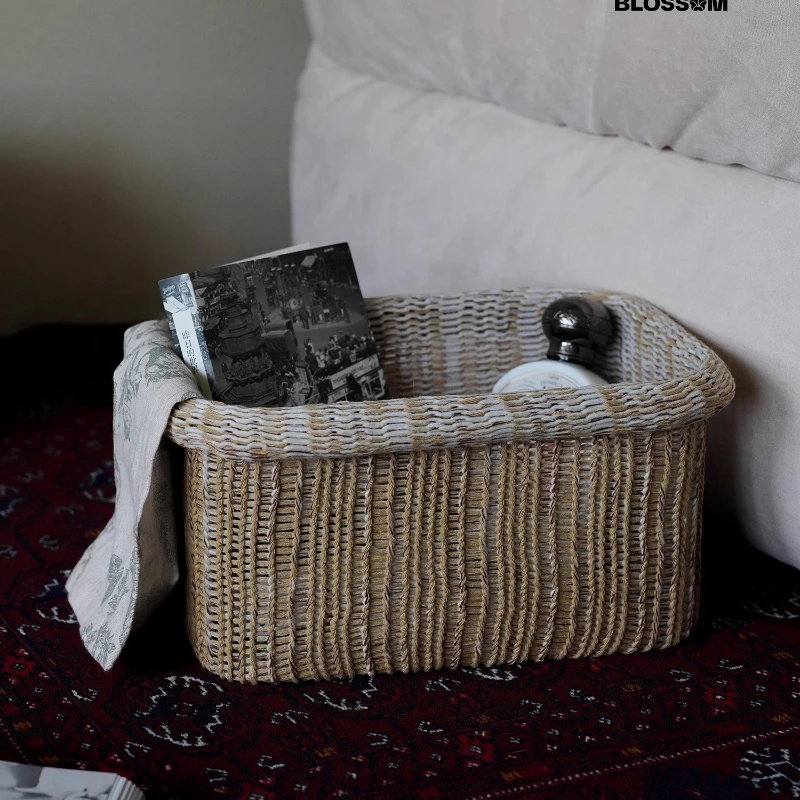 French Vintage Rattan Storage Basket, Multi-Purpose Storage Box, Cosmetic and Snack Organizer, Drawer Essential for Home
French Vintage Rattan Storage Basket, Multi-Purpose Storage Box, Cosmetic and Snack Organizer, Drawer Essential for Home