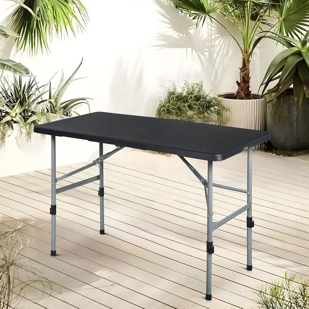 48' Folding Table, Collapsible Camping Table, Rectangular Picnic Table With Steel Frame, Stable Legs Design, Easy Carry And
48' Folding Table, Collapsible Camping Table, Rectangular Picnic Table With Steel Frame, Stable Legs Design, Easy Carry And