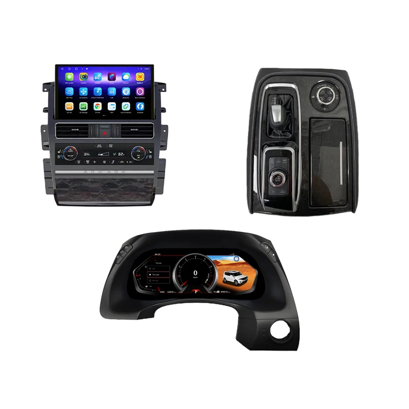 12.3 / 13.3" Android Wireless Carplay Digital Dashboard Interior Console Decoration Handle & Panel for Nissan Patrol Y62 Armada
12.3 / 13.3" Android Wireless Carplay Digital Dashboard Interior Console Decoration Handle & Panel for Nissan Patrol Y62 Armada