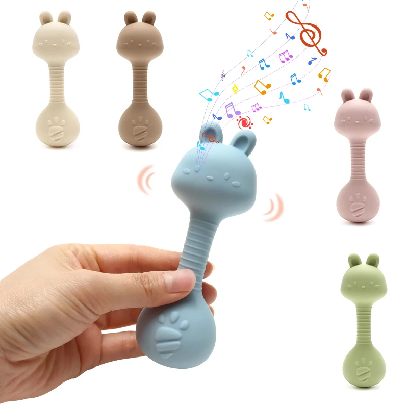 Food-Grade Baby Bunny Silicone Rattle Teether – Dumbbell Shape for Easy Grip, Handheld Toy for Infants
Food-Grade Baby Bunny Silicone Rattle Teether – Dumbbell Shape for Easy Grip, Handheld Toy for Infants
