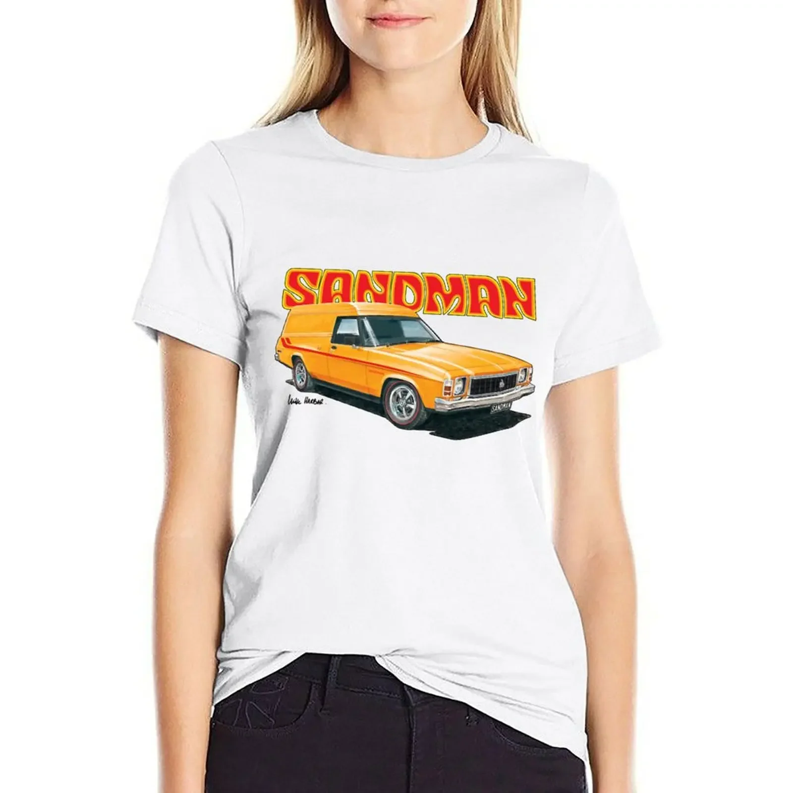 Holden HX Sandman Panelvan Design T-shirt summer top lady clothes vintage clothes Women t-shirts
Holden HX Sandman Panelvan Design T-shirt summer top lady clothes vintage clothes Women t-shirts