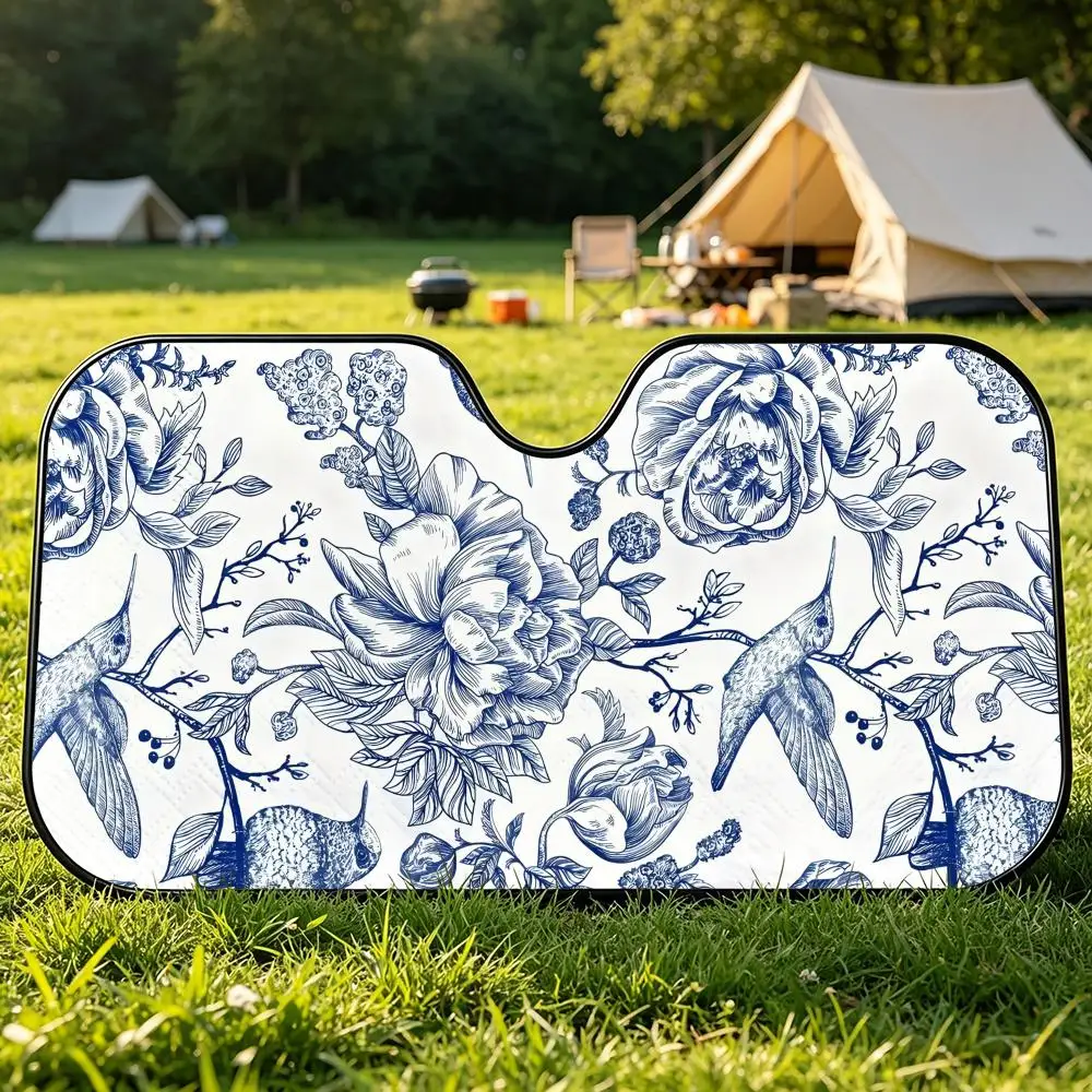 Casual Delicate Beautiful Blue Flower Sun Visor Aluminum Foil Car Sun Visor UV Protection Heat Insulation Windshield Cover
Casual Delicate Beautiful Blue Flower Sun Visor Aluminum Foil Car Sun Visor UV Protection Heat Insulation Windshield Cover