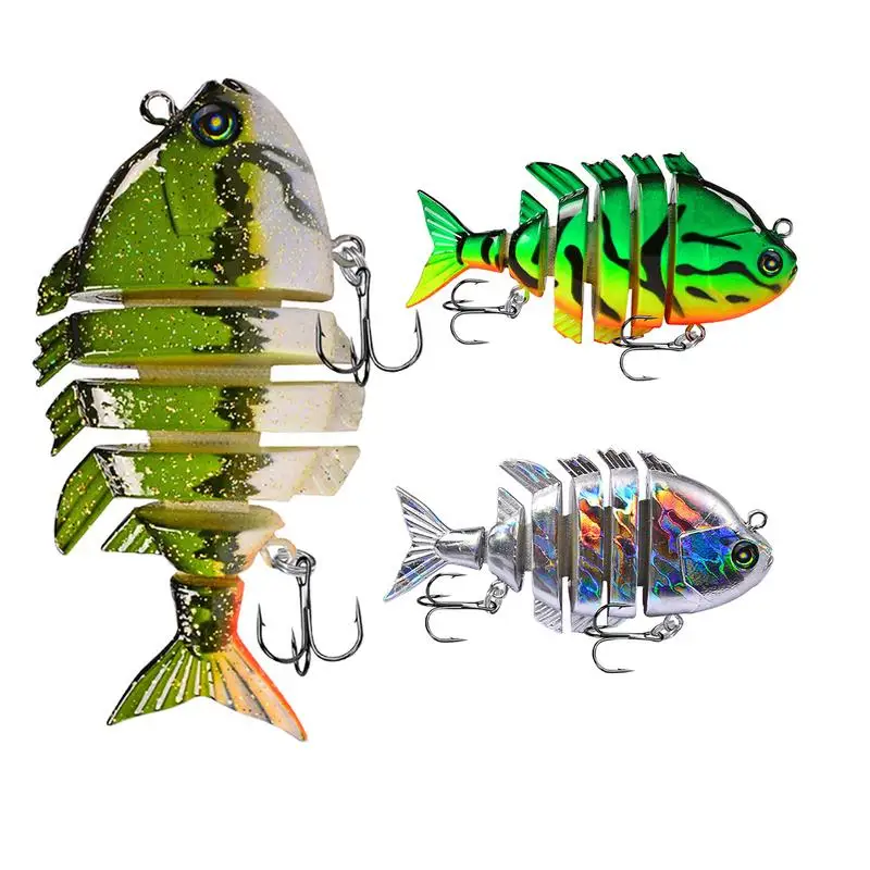 Multi Jointed Fishing Lure Realistic Swim Bait With Treble Hooks Fish Lure Kit Crankbaits Fishing Gear For Pike Bluegill Salmon
Multi Jointed Fishing Lure Realistic Swim Bait With Treble Hooks Fish Lure Kit Crankbaits Fishing Gear For Pike Bluegill Salmon