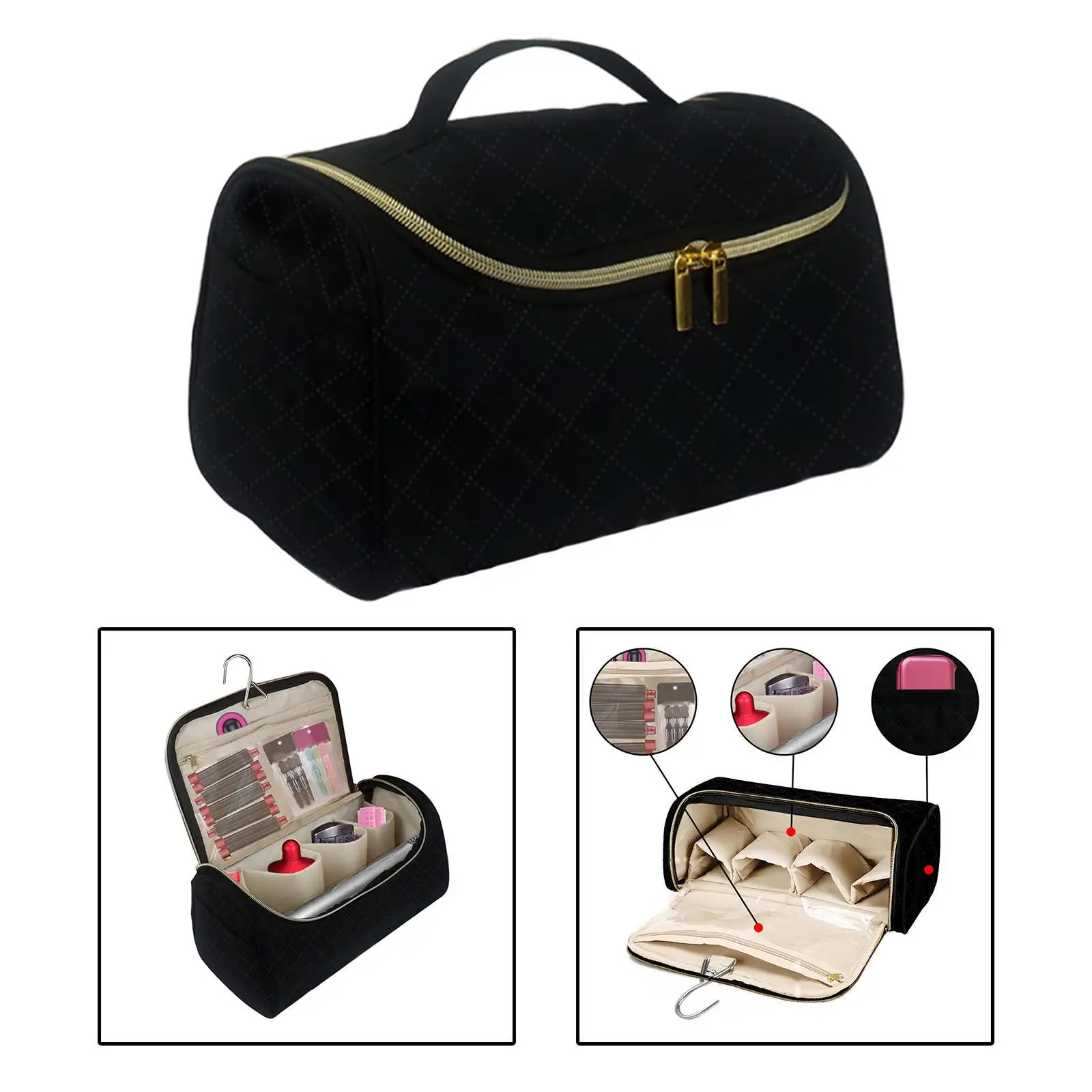 Hair Curler Storage Bag for Dyson Curling Barrels Organizer Travel Case for Styler and Attachments for Salon Hair Styling Dryer
Hair Curler Storage Bag for Dyson Curling Barrels Organizer Travel Case for Styler and Attachments for Salon Hair Styling Dryer