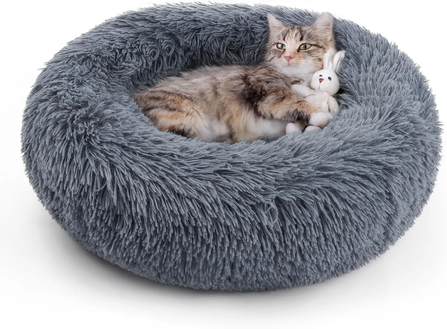 Self-Warming Cat Bed for Indoor Cats - Donut Cuddler with Non-Slip Base, Machine Washable Calming Pet Bed for Anxious Kittens
Self-Warming Cat Bed for Indoor Cats - Donut Cuddler with Non-Slip Base, Machine Washable Calming Pet Bed for Anxious Kittens