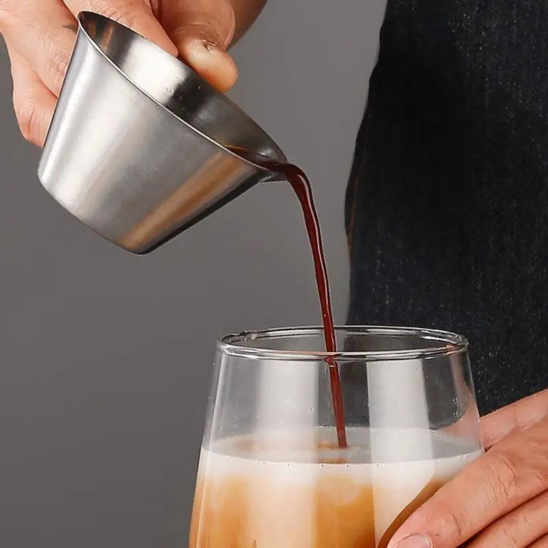 100ML 304 Stainless Steel With Scale Thickened Exquisite Ounce Coffee Cup Home Kitchen Cafe Accessories Espresso Extraction Cup
100ML 304 Stainless Steel With Scale Thickened Exquisite Ounce Coffee Cup Home Kitchen Cafe Accessories Espresso Extraction Cup