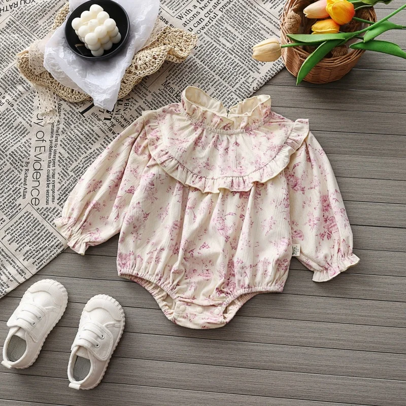 2025 New Spring Infant Baby Girl Bodysuits Long Sleeved Corduroy Floral Printing Newborn Baby Girl Jumpsuit Children Clothes
2025 New Spring Infant Baby Girl Bodysuits Long Sleeved Corduroy Floral Printing Newborn Baby Girl Jumpsuit Children Clothes