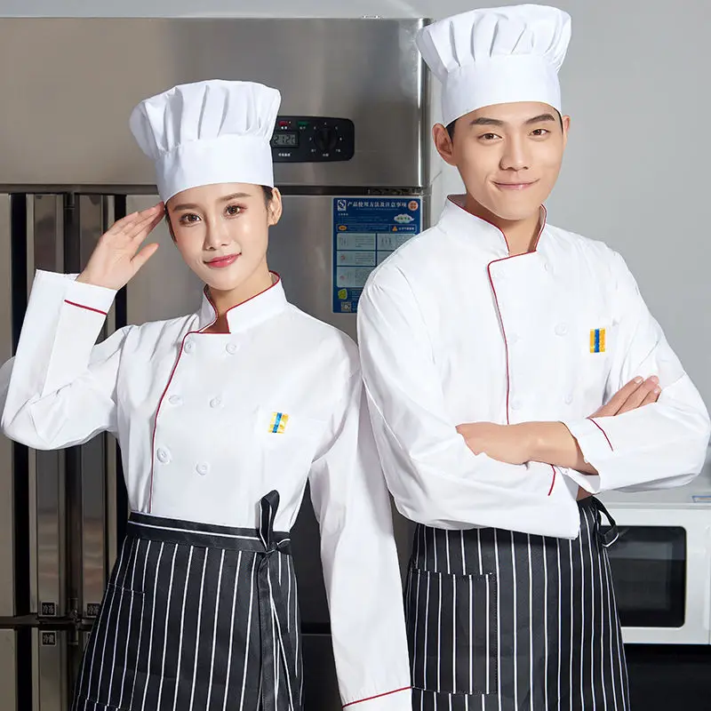 Hotel Restaurant Chef Uniform Unisex Long Sleeve Autumn Winter Short Sleeve Summer Back Kitchen Work Suits
Hotel Restaurant Chef Uniform Unisex Long Sleeve Autumn Winter Short Sleeve Summer Back Kitchen Work Suits