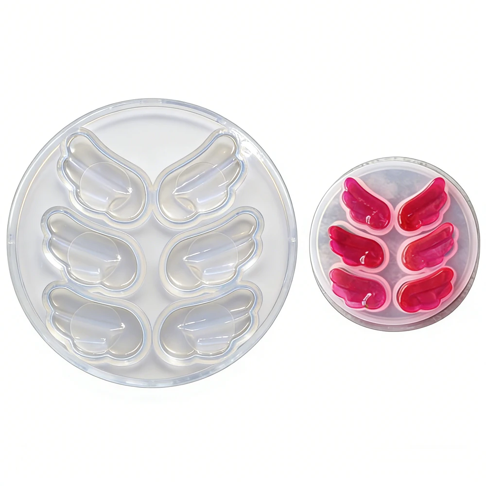 Crystal angle wings 6 Cavity silicone mold DIY jewelry tools finding ornaments model Resin Casting Mould Craft Decoration
Crystal angle wings 6 Cavity silicone mold DIY jewelry tools finding ornaments model Resin Casting Mould Craft Decoration