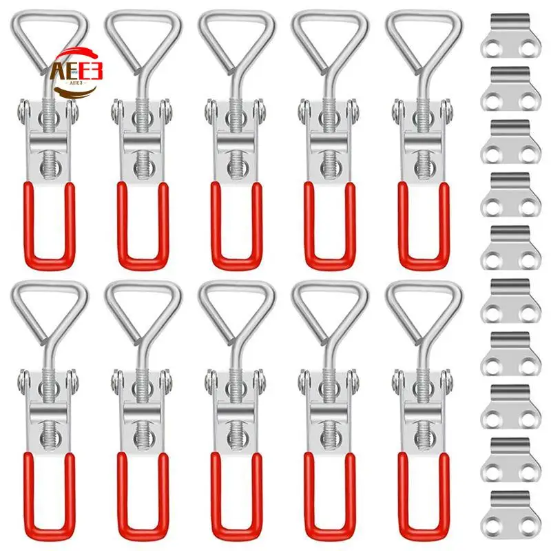 AEE3-10 Piece Toggle Latch Clamp Silver Stainless Steel Pull Hasp Latches Quick Release Hand Tool Toggle Clamp
AEE3-10 Piece Toggle Latch Clamp Silver Stainless Steel Pull Hasp Latches Quick Release Hand Tool Toggle Clamp