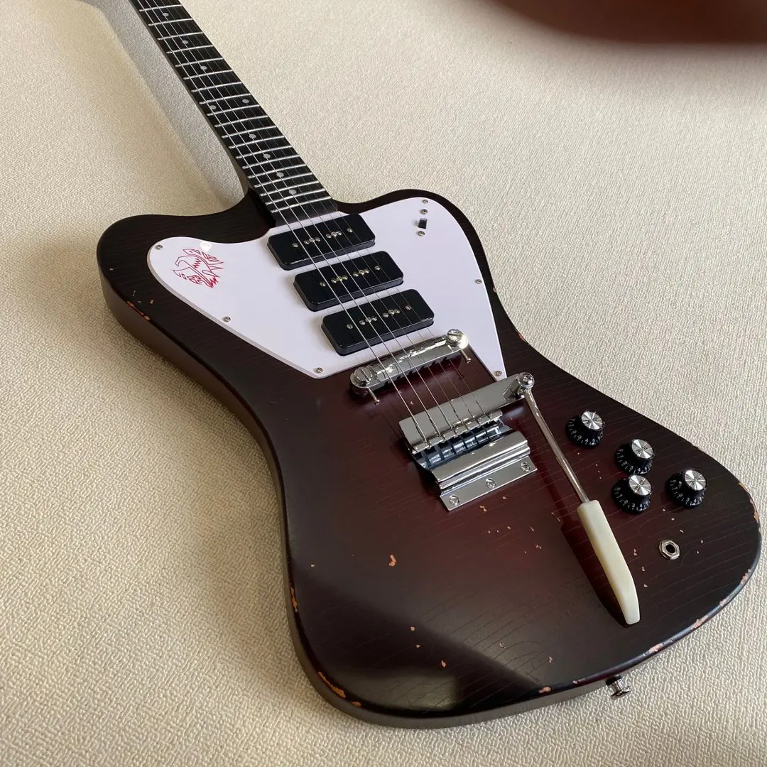 Professional Brown Electric Guitar Solid Wood Body HHH Pickups 6 Strings
Professional Brown Electric Guitar Solid Wood Body HHH Pickups 6 Strings