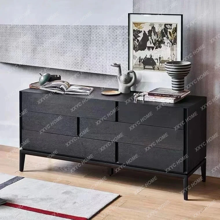 X-S Minimalist Oak Smoky Color Drawer Cabinet Square Side Cabinet Storage Entrance Cabinet Black HG
X-S Minimalist Oak Smoky Color Drawer Cabinet Square Side Cabinet Storage Entrance Cabinet Black HG