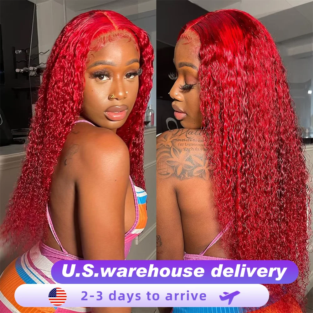 250% 13X6 Hd Transparent Lace Frontal Wig Deep Wave Red Colored Lace Front Human Hair Wigs 40Inch Brazilian Curly Human Hair Wig
250% 13X6 Hd Transparent Lace Frontal Wig Deep Wave Red Colored Lace Front Human Hair Wigs 40Inch Brazilian Curly Human Hair Wig