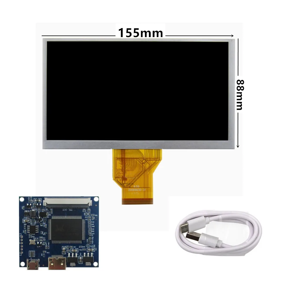 6.5 Inch AT065TN14 LCD Screen Display and Driver Control Board Mini HDMI-Compatible For Lattepanda,Raspberry Pi PC DIY Monitor
6.5 Inch AT065TN14 LCD Screen Display and Driver Control Board Mini HDMI-Compatible For Lattepanda,Raspberry Pi PC DIY Monitor
