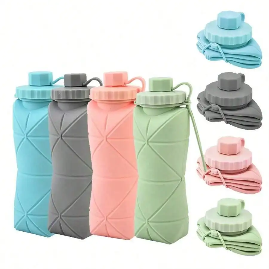 600ml Silicone Folding Bottle, Portable Reusable Motivational Drinking Cup, Lightweight Leakproof Design Outdoor, Travel, Gym And Daily Use, Fashion Casual Hydration Accessory Men, Women, Couples And Besties
600ml Silicone Folding Bottle, Portable Reusable Motivational Drinking Cup, Lightweight Leakproof Design Outdoor, Travel, Gym And Daily Use, Fashion Casual Hydration Accessory Men, Women, Couples And Besties