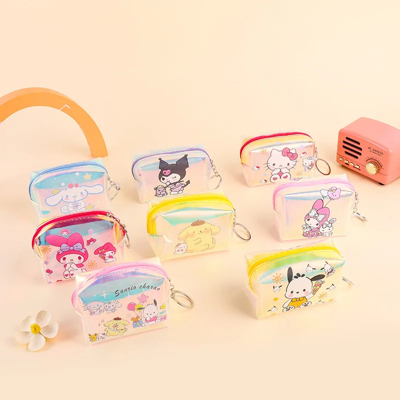 16pcs/lot Sanrio Melody Kuromi Cinnamoroll Laser Pencil Case Cute Kitty Pencil Box Coin Purse Stationery Pen Bag School Supplies
16pcs/lot Sanrio Melody Kuromi Cinnamoroll Laser Pencil Case Cute Kitty Pencil Box Coin Purse Stationery Pen Bag School Supplies