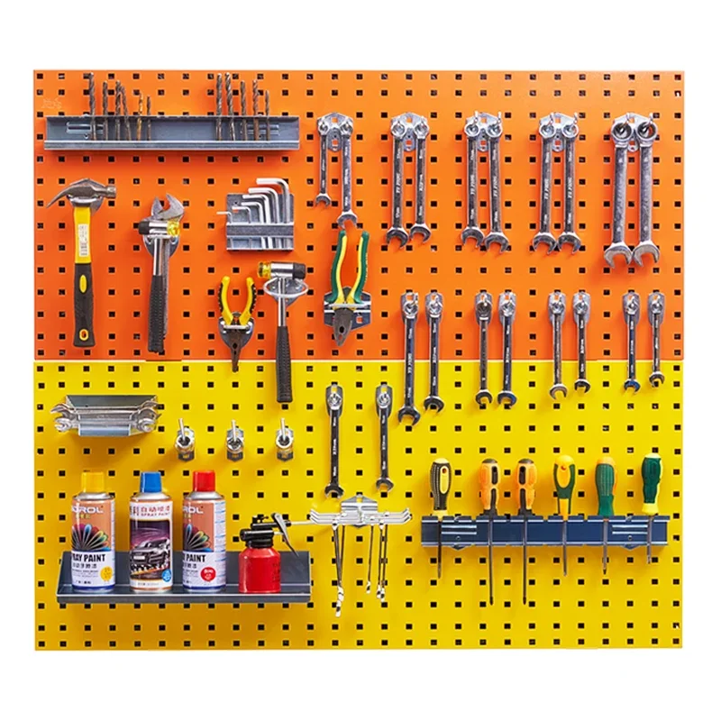 Hardware tool hanging board wall storage hole board display rack square hole hanging board hook
Hardware tool hanging board wall storage hole board display rack square hole hanging board hook