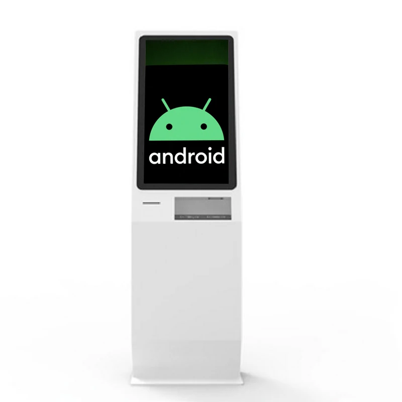 Customisable 21.5 Inch Windows/android Dual System Self-service Touch Queue Management Ticketing Machine