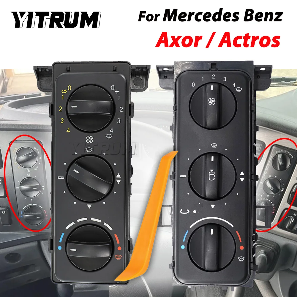 YITRUM A/C Control Air Conditioning Cabin Heater Panel Switch For Mercedes Benz Actros Axor A9408200097 A9438200026
YITRUM A/C Control Air Conditioning Cabin Heater Panel Switch For Mercedes Benz Actros Axor A9408200097 A9438200026