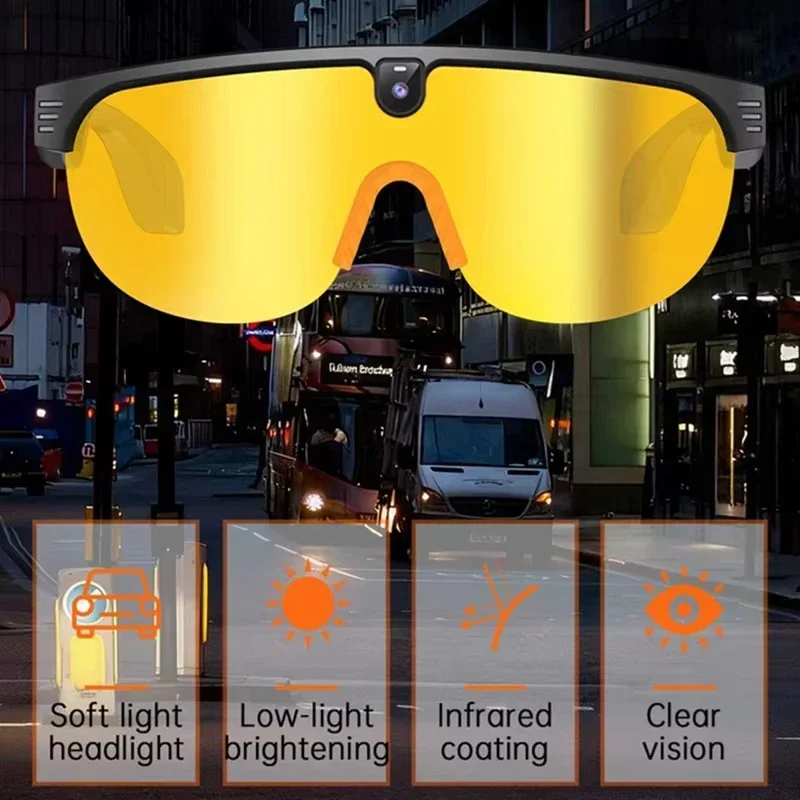 AI Real Time Translation Smart Sunglasses Men Outdoor Cycling Sports Glasses Bluetooth Call Music Camera Video Recording
AI Real Time Translation Smart Sunglasses Men Outdoor Cycling Sports Glasses Bluetooth Call Music Camera Video Recording