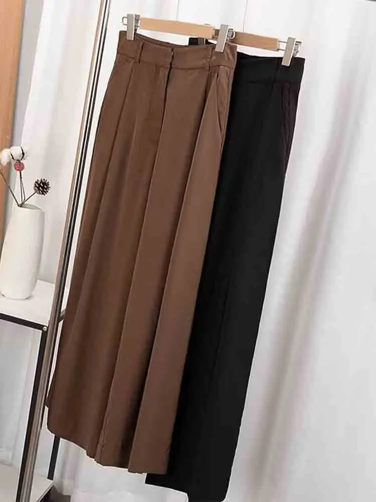 Women Spring and Summer 2024 New Fashion Pendant Casual Pants Chic High Waist Side Pocket Wide Leg Pants Trousers Mujer
Women Spring and Summer 2024 New Fashion Pendant Casual Pants Chic High Waist Side Pocket Wide Leg Pants Trousers Mujer