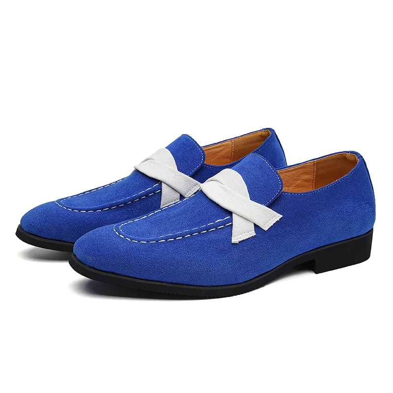 New Men Fashion Lefu Shoes Pointed Net Red Shoes One Step Scrub Leather Lightweight Outdoor Driving Dress Shoes Blue Size 38-48
New Men Fashion Lefu Shoes Pointed Net Red Shoes One Step Scrub Leather Lightweight Outdoor Driving Dress Shoes Blue Size 38-48