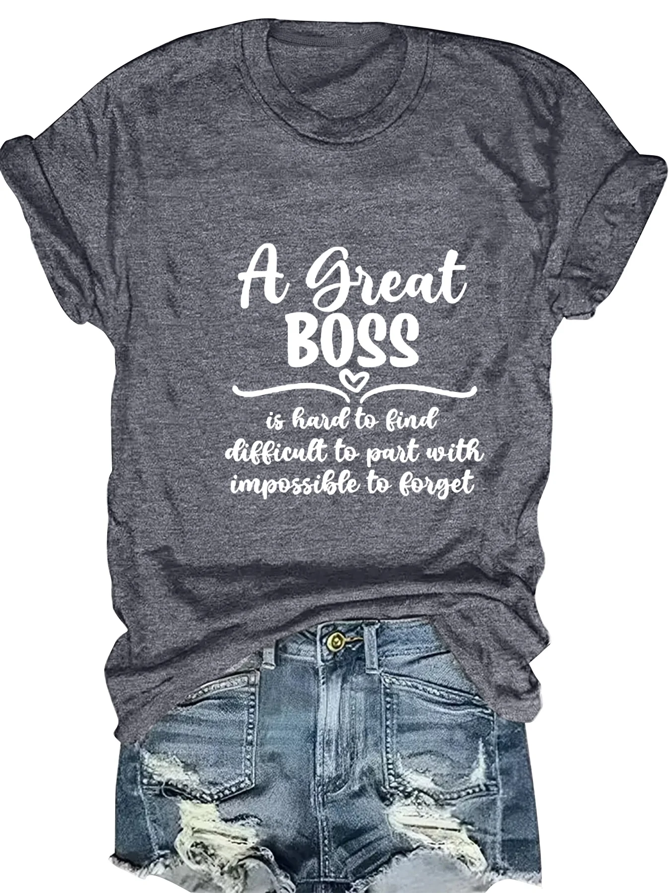 Fashionable Ladies round Neck Short Sleeve T-Shirt with Letter Pattern Print Casual Comfortable Women's Top
Fashionable Ladies round Neck Short Sleeve T-Shirt with Letter Pattern Print Casual Comfortable Women's Top