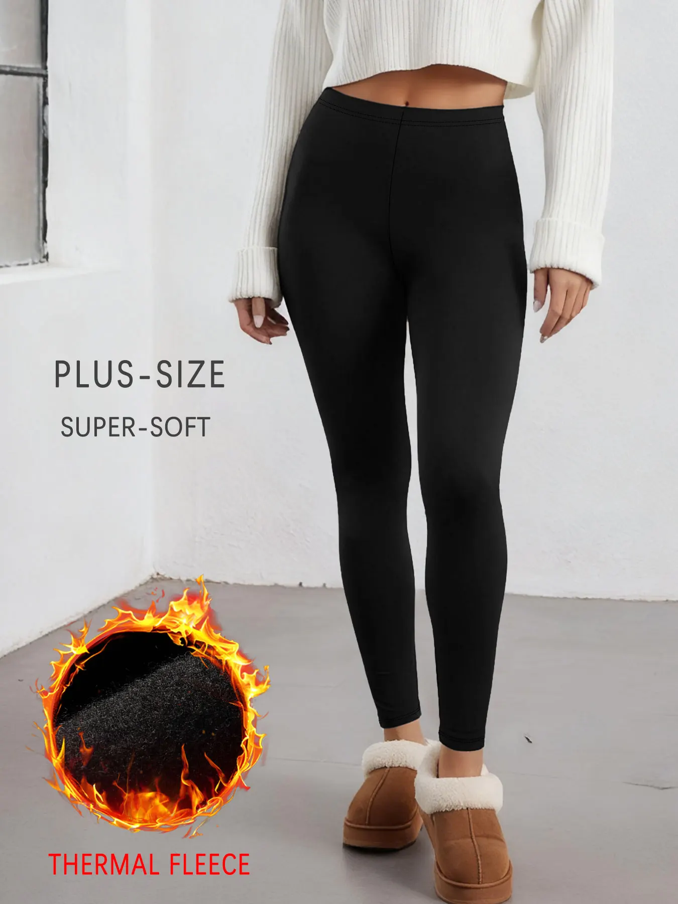 Plus Size Thermal running leggings with fleece interior for women. Low Rise design provides warmth and comfort for winter
Plus Size Thermal running leggings with fleece interior for women. Low Rise design provides warmth and comfort for winter