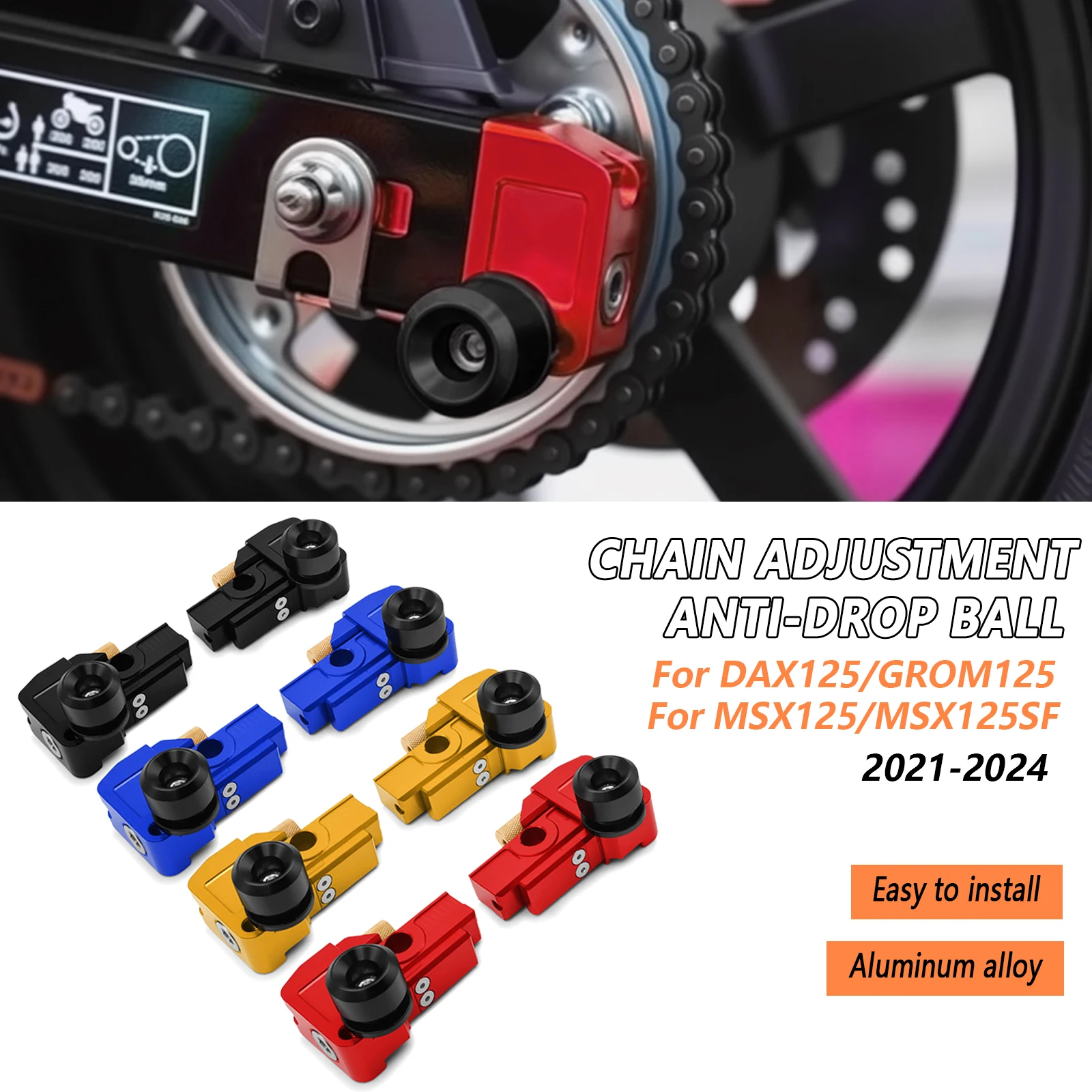 Для MSX125 GROM 125 MSX125SF 2021-2023 2024 мотоциклетный регулятор цепи с ЧПУ, парковочный шар DAX 125, регулятор шаровой цепи с защитой от опрокидывания
Для MSX125 GROM 125 MSX125SF 2021-2023 2024 мотоциклетный регулятор цепи с ЧПУ, парковочный шар DAX 125, регулятор шаровой цепи с защитой от опрокидывания