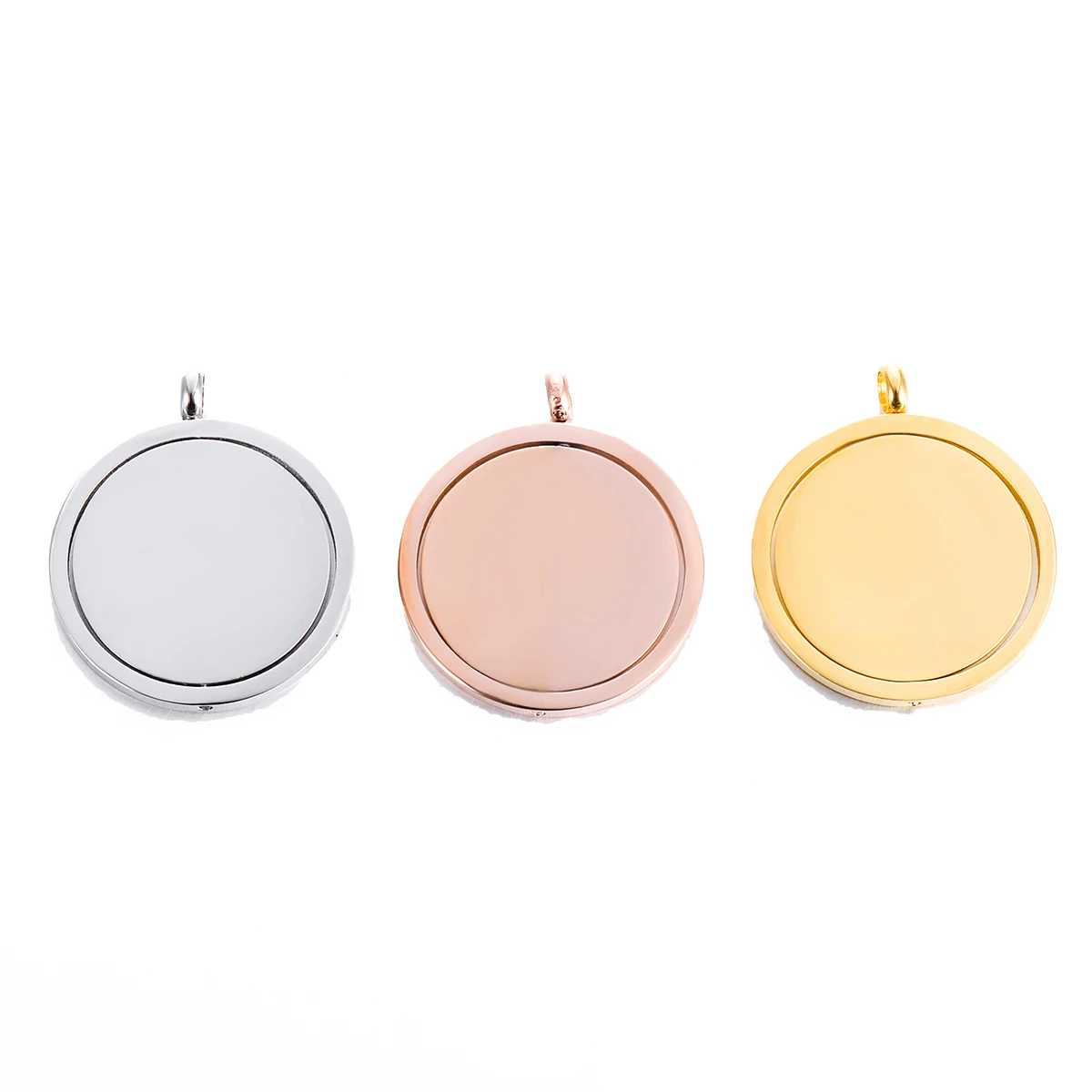 4pcs/lot Stainless Steel Polished Round Rotatable Blank Tag Pendant for Women Men DIY Necklace Jewelry Wholesale
4pcs/lot Stainless Steel Polished Round Rotatable Blank Tag Pendant for Women Men DIY Necklace Jewelry Wholesale