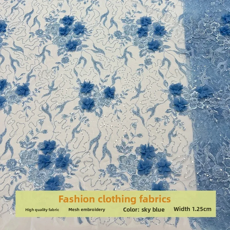 Mesh 3D Pattern Bubble Beads Fabric for Leaf Embroidered Sequins Dress Cheongsam Cloth Diy By The Yard Sewing Material
Mesh 3D Pattern Bubble Beads Fabric for Leaf Embroidered Sequins Dress Cheongsam Cloth Diy By The Yard Sewing Material