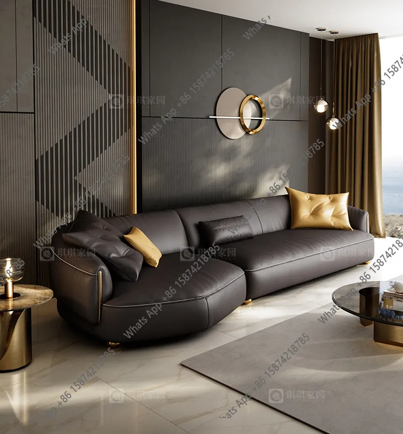 Mn New Post-modern Italian Light Luxury Living Room Concubine First Layer Cowhide Sofa Big Seat Deep High-end Luxury Black
Mn New Post-modern Italian Light Luxury Living Room Concubine First Layer Cowhide Sofa Big Seat Deep High-end Luxury Black