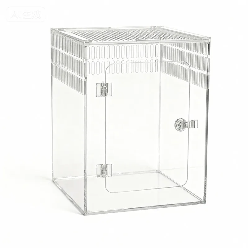 Transparent acrylic climbing pet feeding box arboreal large front door spider scorpion mantis crawler box dust cover
Transparent acrylic climbing pet feeding box arboreal large front door spider scorpion mantis crawler box dust cover