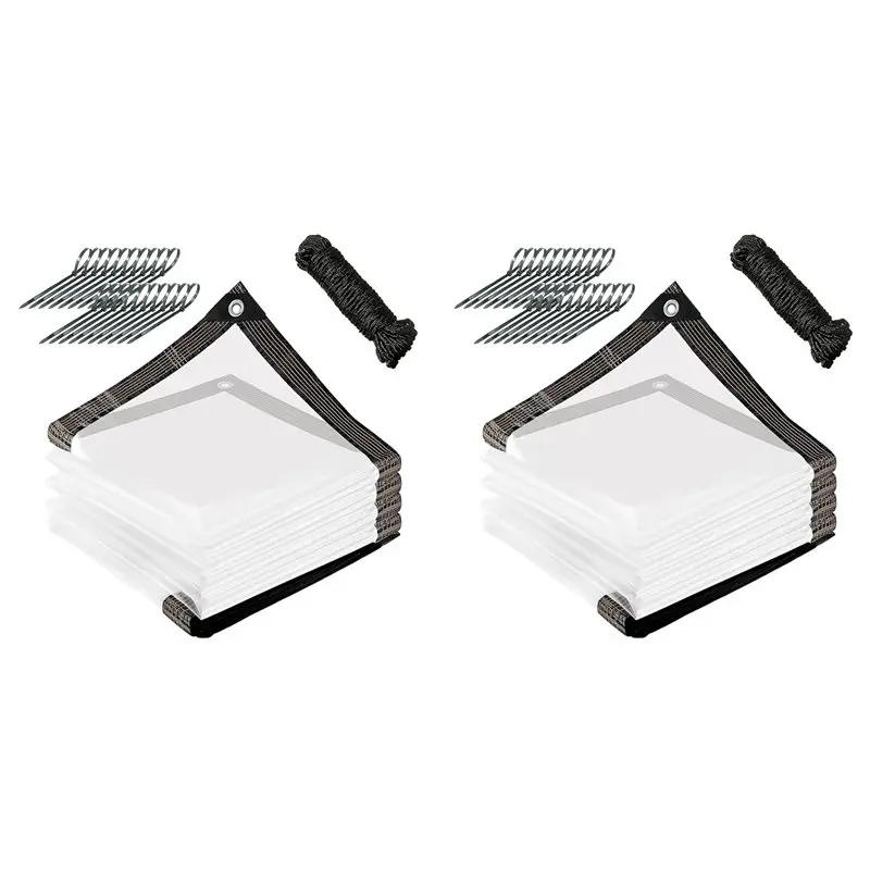 【ALLOWANCE】2 комплекта прозрачных брезента 10X12 футов, сверхпрочный водонепроницаемый, прозрачные брезенты с втулками, прозрачный пластиковый брезент с усиленным краем
【ALLOWANCE】2 комплекта прозрачных брезента 10X12 футов, сверхпрочный водонепроницаемый, прозрачные брезенты с втулками, прозрачный пластиковый брезент с усиленным краем