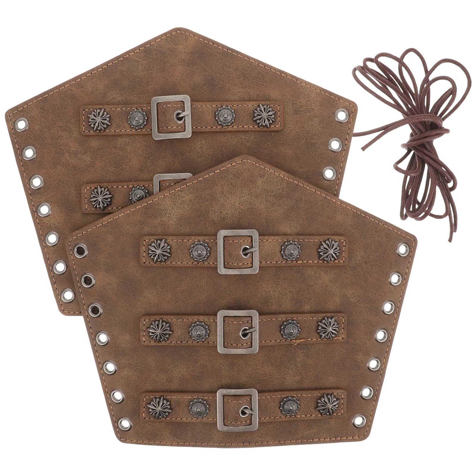 Medieval Retro Wristbands Brown Wax Thread Arm Guards for Cosplay Stage Props Vintage Style Bracers
Medieval Retro Wristbands Brown Wax Thread Arm Guards for Cosplay Stage Props Vintage Style Bracers