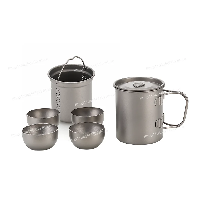 Double-layer outdoor titanium cup light luxury light travel camping portable teacup set
Double-layer outdoor titanium cup light luxury light travel camping portable teacup set