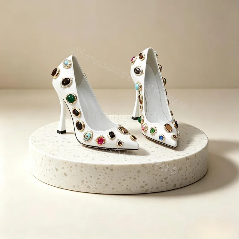 Colorful Crystal Beads Design Pointed Toe Pumps Slip On Women Shoes Thin High Heels Party Feast Dating 2026 Zapatos Para Mujere
Colorful Crystal Beads Design Pointed Toe Pumps Slip On Women Shoes Thin High Heels Party Feast Dating 2026 Zapatos Para Mujere