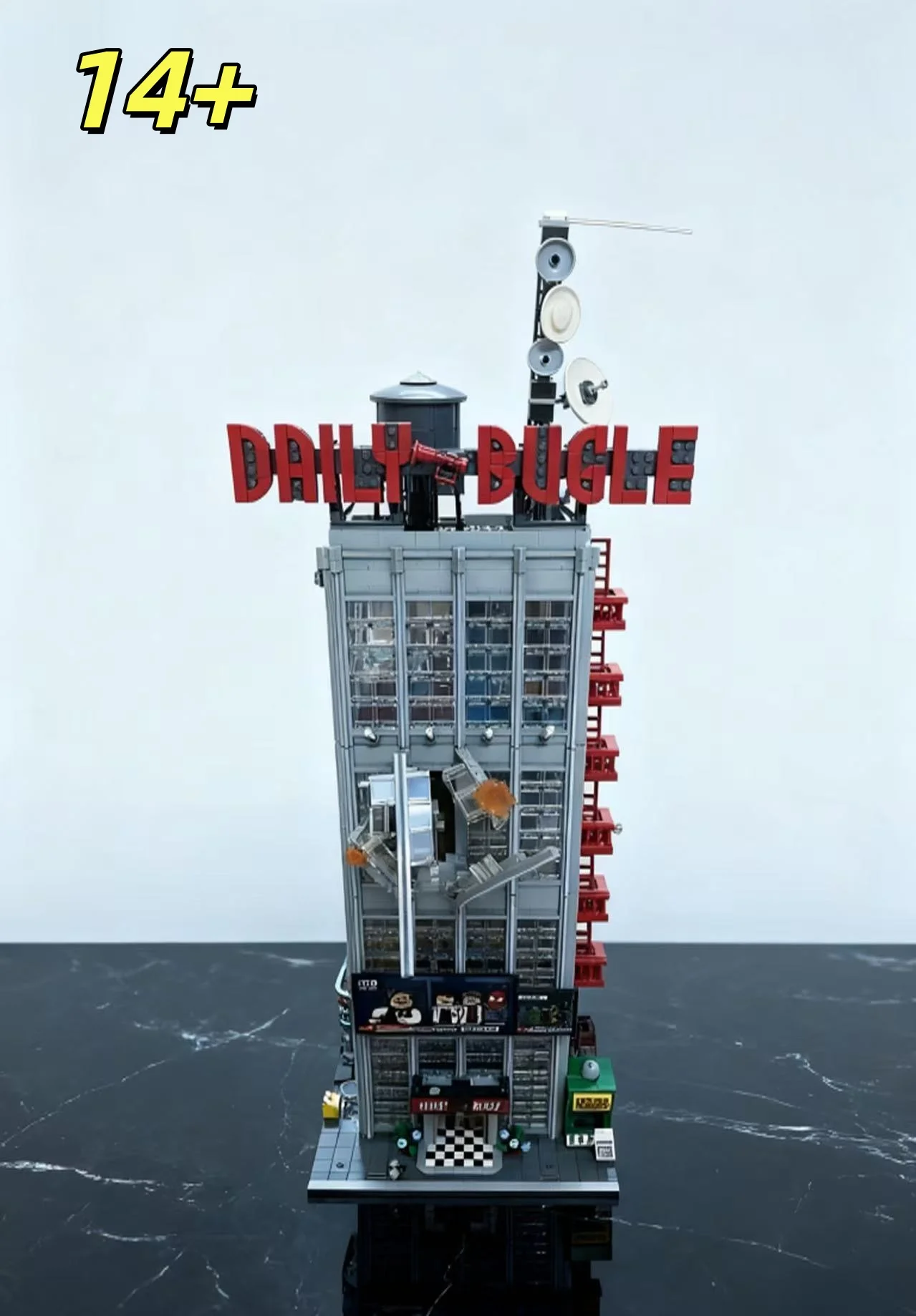 Новинка 3772 шт., серия игрушек с городской архитектурой, ежедневные новости, здание, сложная модель, строительные блоки, подарок на день рождения для мальчика
Новинка 3772 шт., серия игрушек с городской архитектурой, ежедневные новости, здание, сложная модель, строительные блоки, подарок на день рождения для мальчика