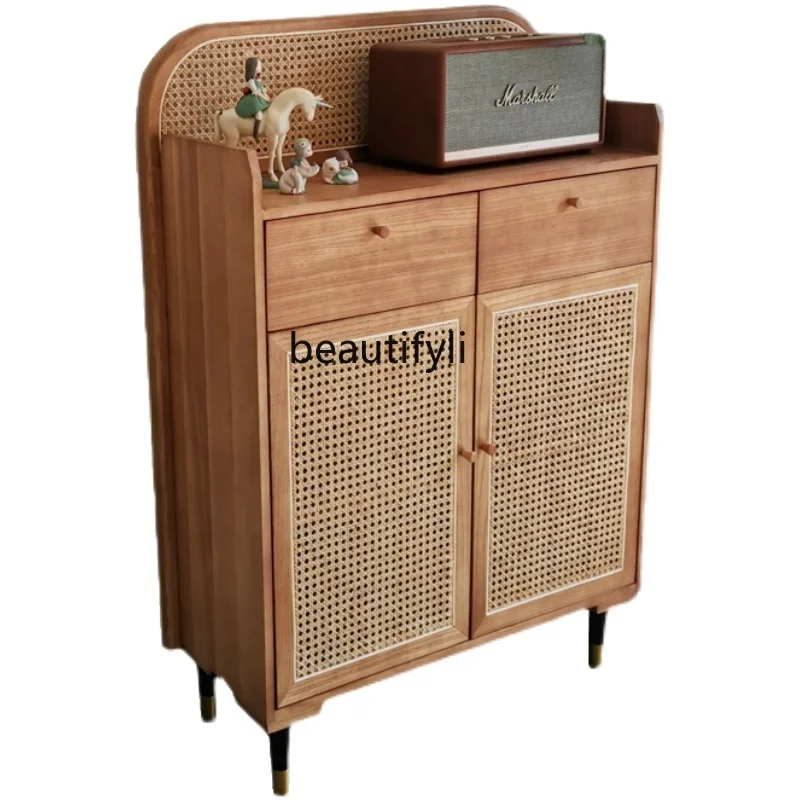 Solid Wood Sideboard Rattan Hallway Nordic Living Room Storage Double Door Bed & Breakfast Locker
Solid Wood Sideboard Rattan Hallway Nordic Living Room Storage Double Door Bed & Breakfast Locker