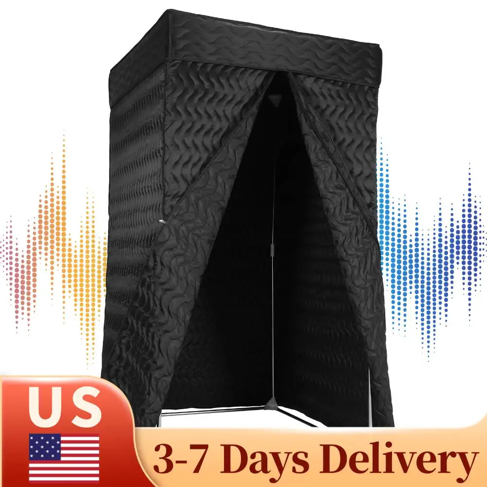 Звукоизолирующая кабина без эхо-эффекта с толстыми акустическими матами, 360-градусный ревербератор для подкастов, музыки, озвучивания, певцов
Звукоизолирующая кабина без эхо-эффекта с толстыми акустическими матами, 360-градусный ревербератор для подкастов, музыки, озвучивания, певцов