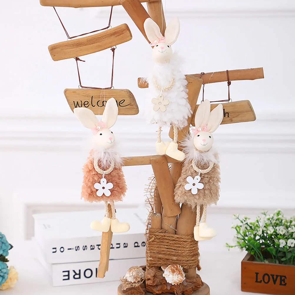 3 Pcs Easter Bunny Figurine Pendant Decorations Rabbit Lovely Ornaments Door Stuffed
3 Pcs Easter Bunny Figurine Pendant Decorations Rabbit Lovely Ornaments Door Stuffed