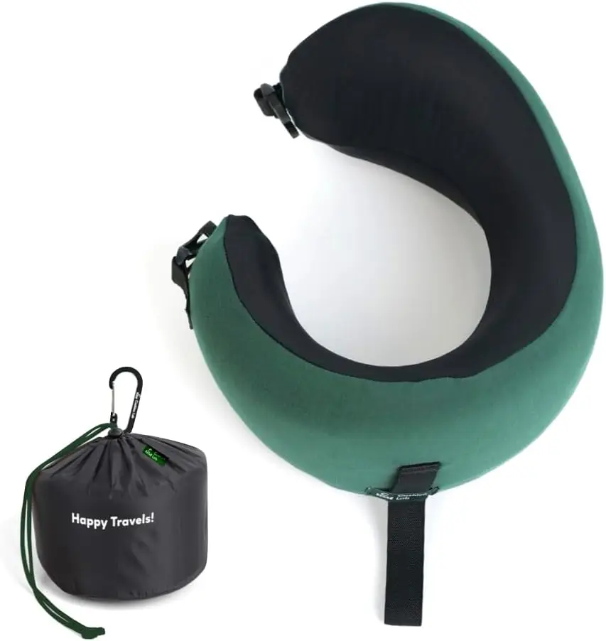 Travel Pillow, Award-Winning Ergonomic Memory Foam Neck Pillow for Chin & Neck Support, Compact Airplane Pillow for Flight Car
Travel Pillow, Award-Winning Ergonomic Memory Foam Neck Pillow for Chin & Neck Support, Compact Airplane Pillow for Flight Car