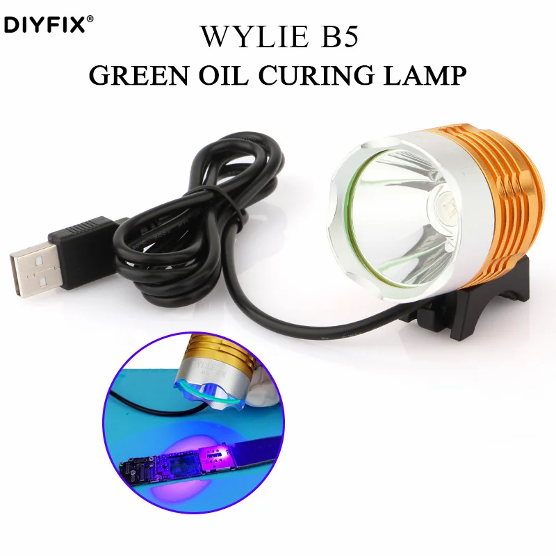 WYLIE B5 UV Lamp Green Oil Fast Curing Light for Mobile Phone Logic Board CPU NAND Chip Repair Tool USB
WYLIE B5 UV Lamp Green Oil Fast Curing Light for Mobile Phone Logic Board CPU NAND Chip Repair Tool USB