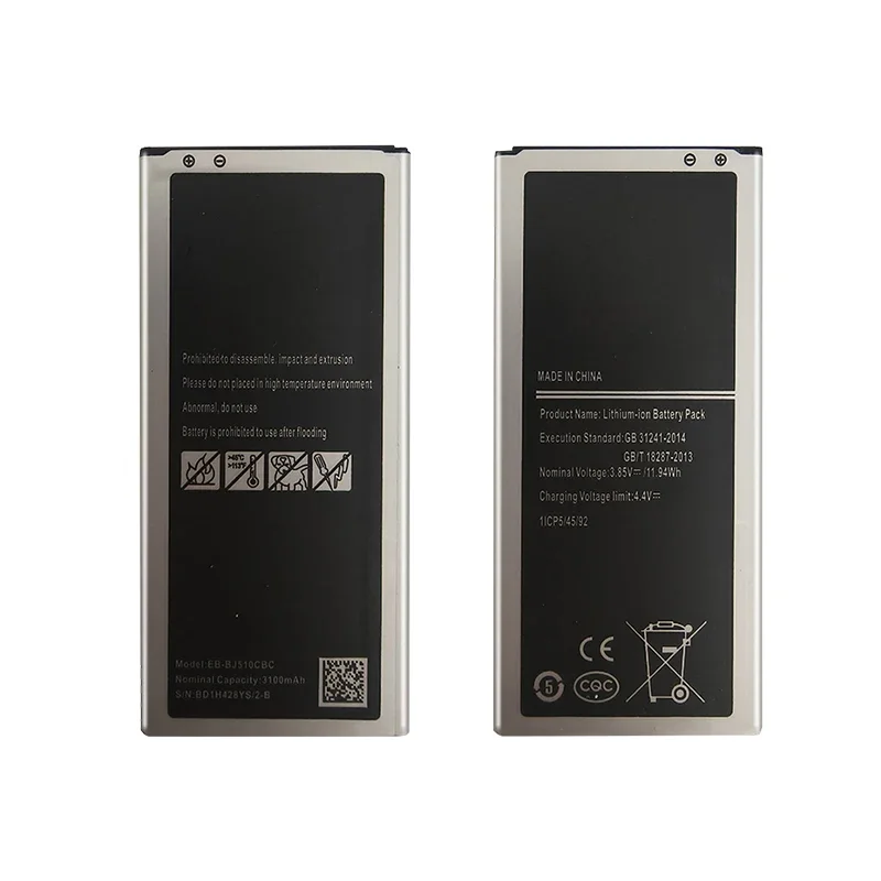 Аккумулятор мобильного телефона EB-BJ510CBE для Samsung Galaxy J5 2016 Edition J510 J510F J510G 3100 мАч
Аккумулятор мобильного телефона EB-BJ510CBE для Samsung Galaxy J5 2016 Edition J510 J510F J510G 3100 мАч