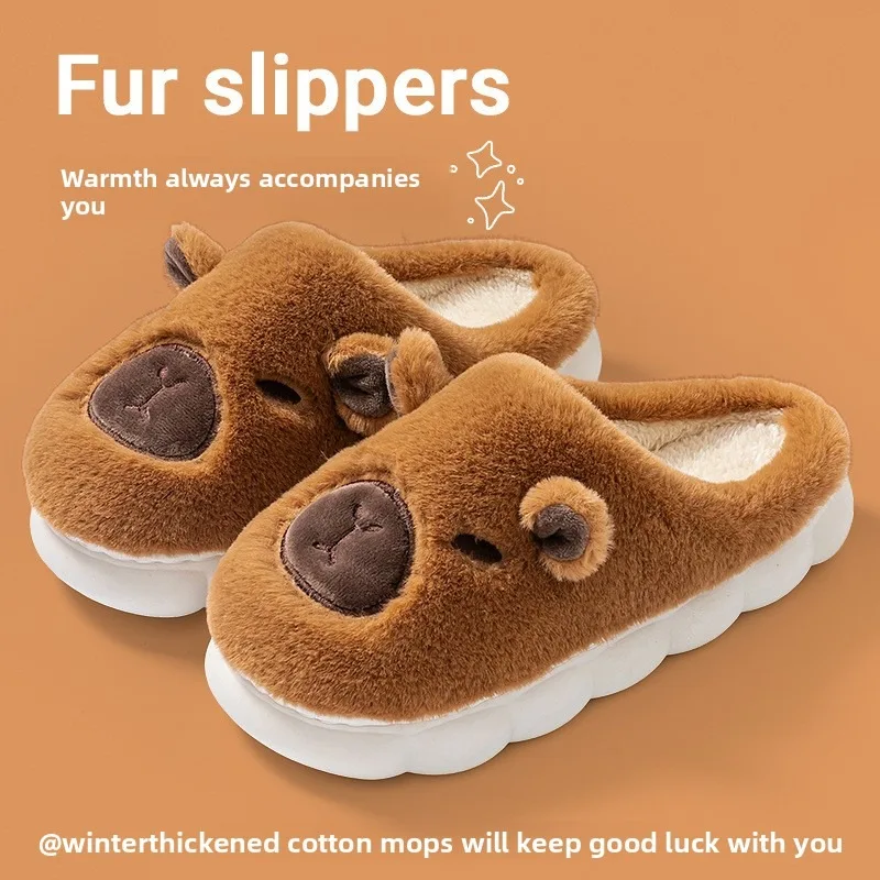Cotton Slippers Women's Bags and Plush Cute Autumn and Winter Confinement Shoes Men's Cotton Shoes
Cotton Slippers Women's Bags and Plush Cute Autumn and Winter Confinement Shoes Men's Cotton Shoes